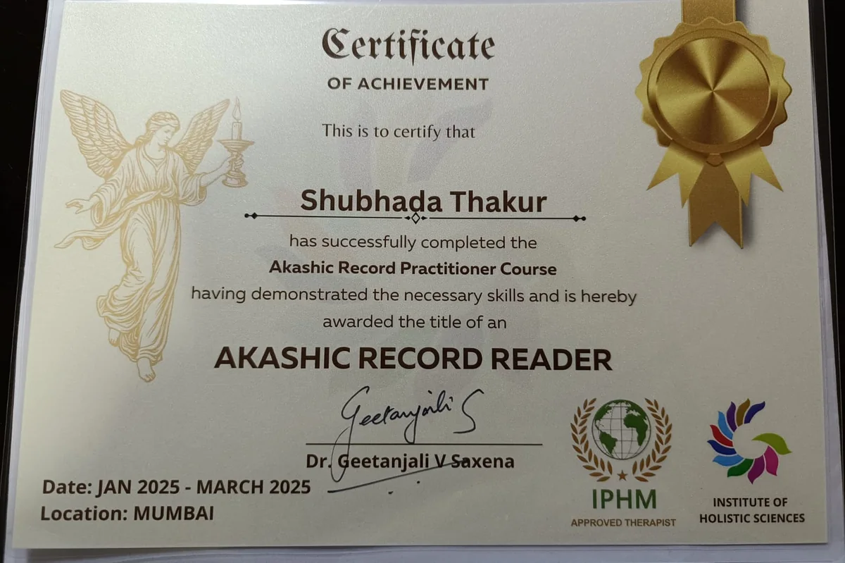 Akashic Record Reader certificate